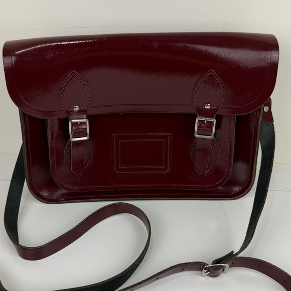 The Cambridge Satchel Company Handbags - Cambridge Satchel Company Oxblood Leather Satchel Crossbody Bag